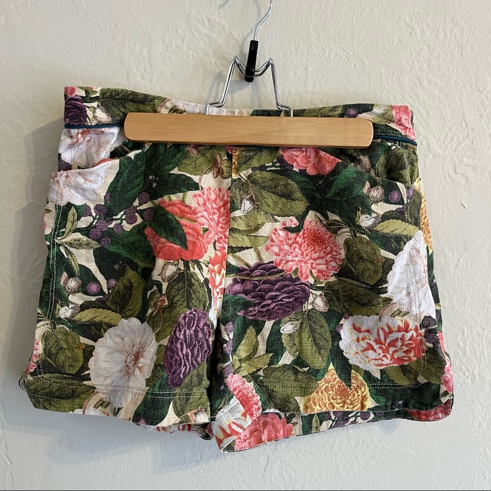 Anthropologie Elevenses floral shorts 4